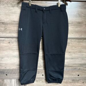Under Armour S Black Softball Uniform Capri Pants Sporty Athletic Women Baseball